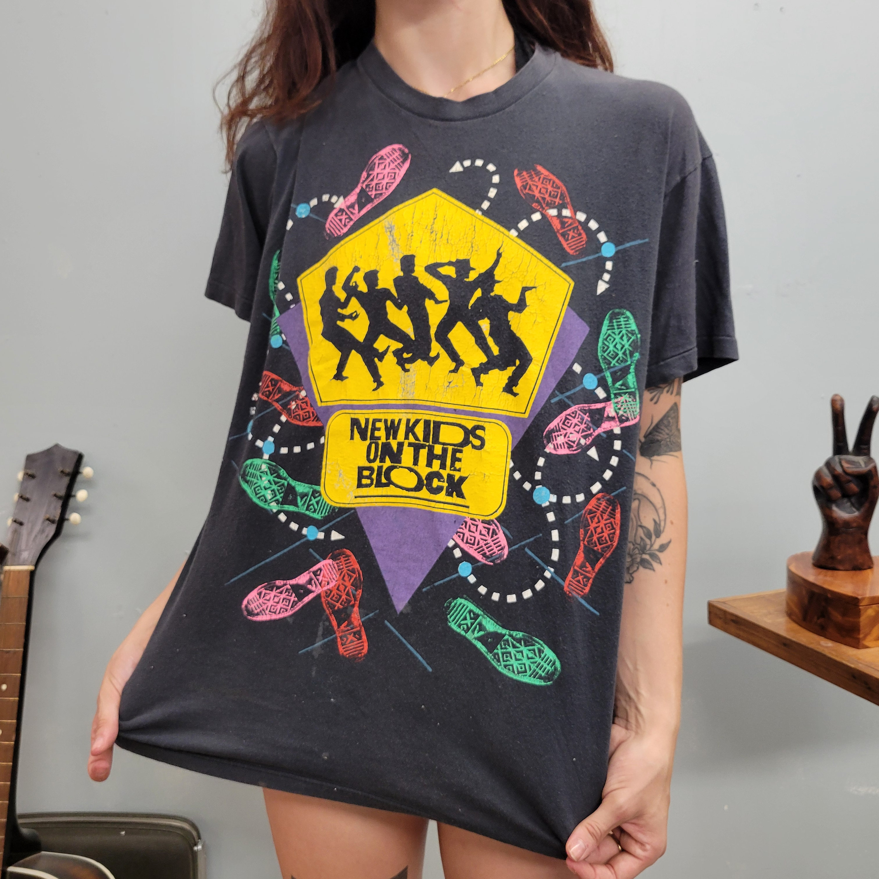 Vintage 90s NKOTB Band Tee: New Kids on the Block Tour Shirt