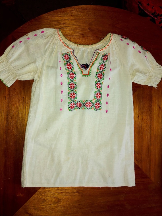 Vintage 1940's/50's HUNGARIAN Style Blouse Hippi