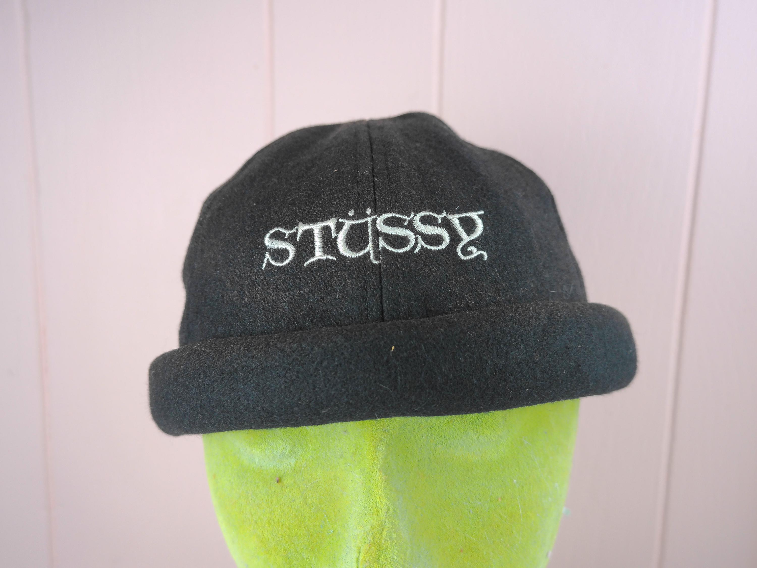 Vtg 90s STUSSY Hat, Black Felt Bowler Cap - Etsy