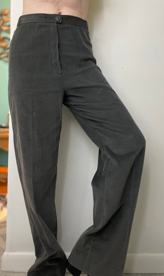 vtg 70s CORDUROY BELLBOTTOMS high waisted flare l… - image 7