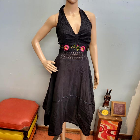asymmetrical flowy dress ClodeEU Women's Sleeveless V Neck Bohemian Maxi Dress, Tiered Sundress Army Green^,Women's Plus L it ensures a comfortable fit for all Madeline Asymmetrical Flowy Dress