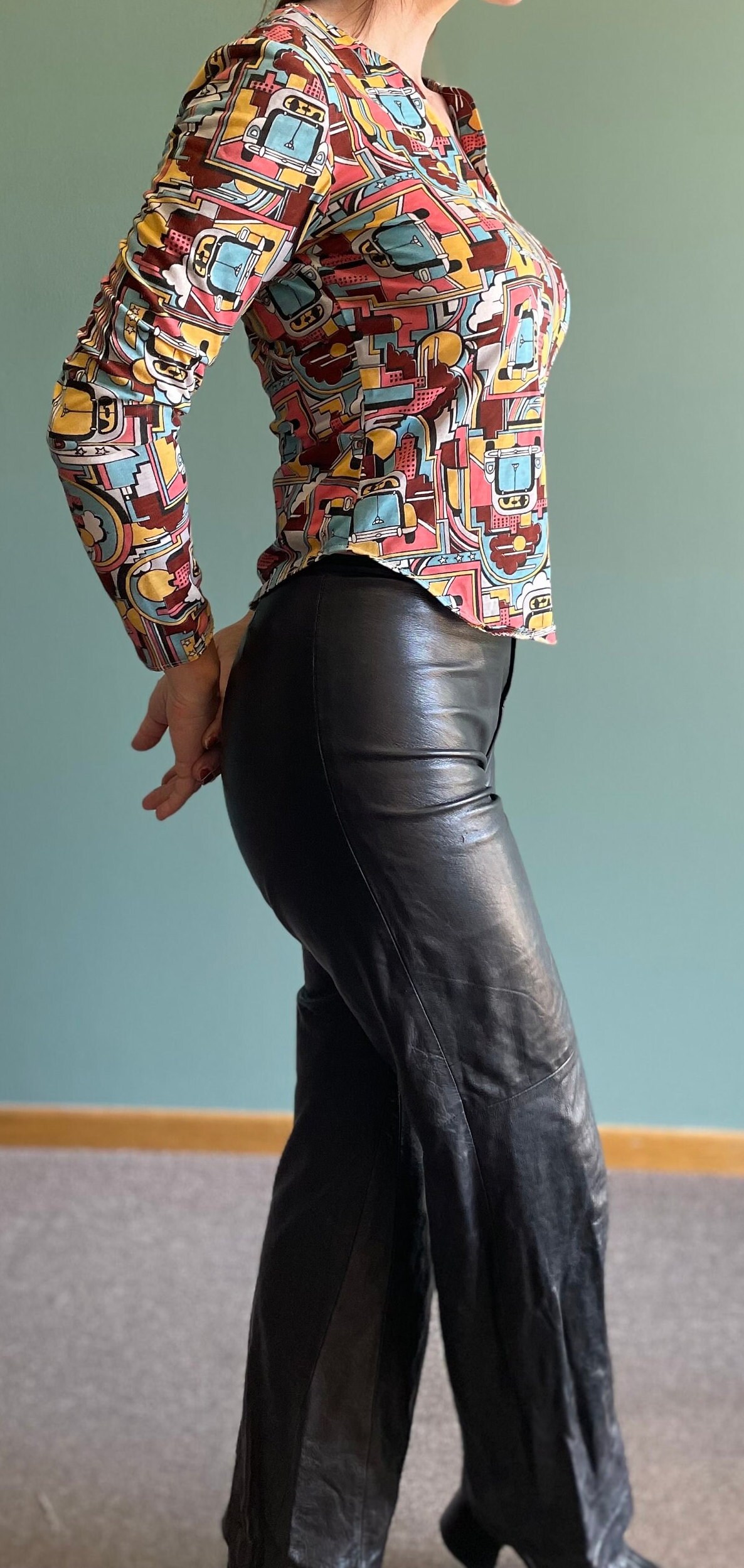 1990's Low Rise Black Leather Pants // Size Extra Small to Small // 30 Waist  // Straight Leg // Evening // Cocktail // Y2K // 2000's -  Canada