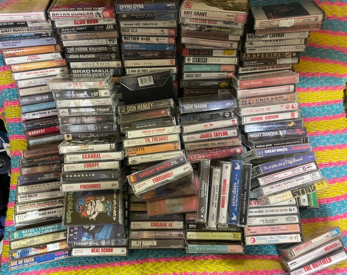 Lot of 150 Plus Cassette Tapes /80s 90s Pop Rock / Rap Tapes / Craft