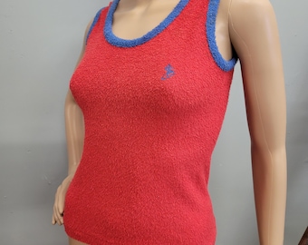 Vintage 70s Terrycloth Tank Top: JCPenney Sleeveless Cover Up
