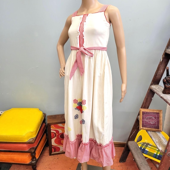embroidered fruit dress Persimmon fruit embroidery strap dress – remulia
