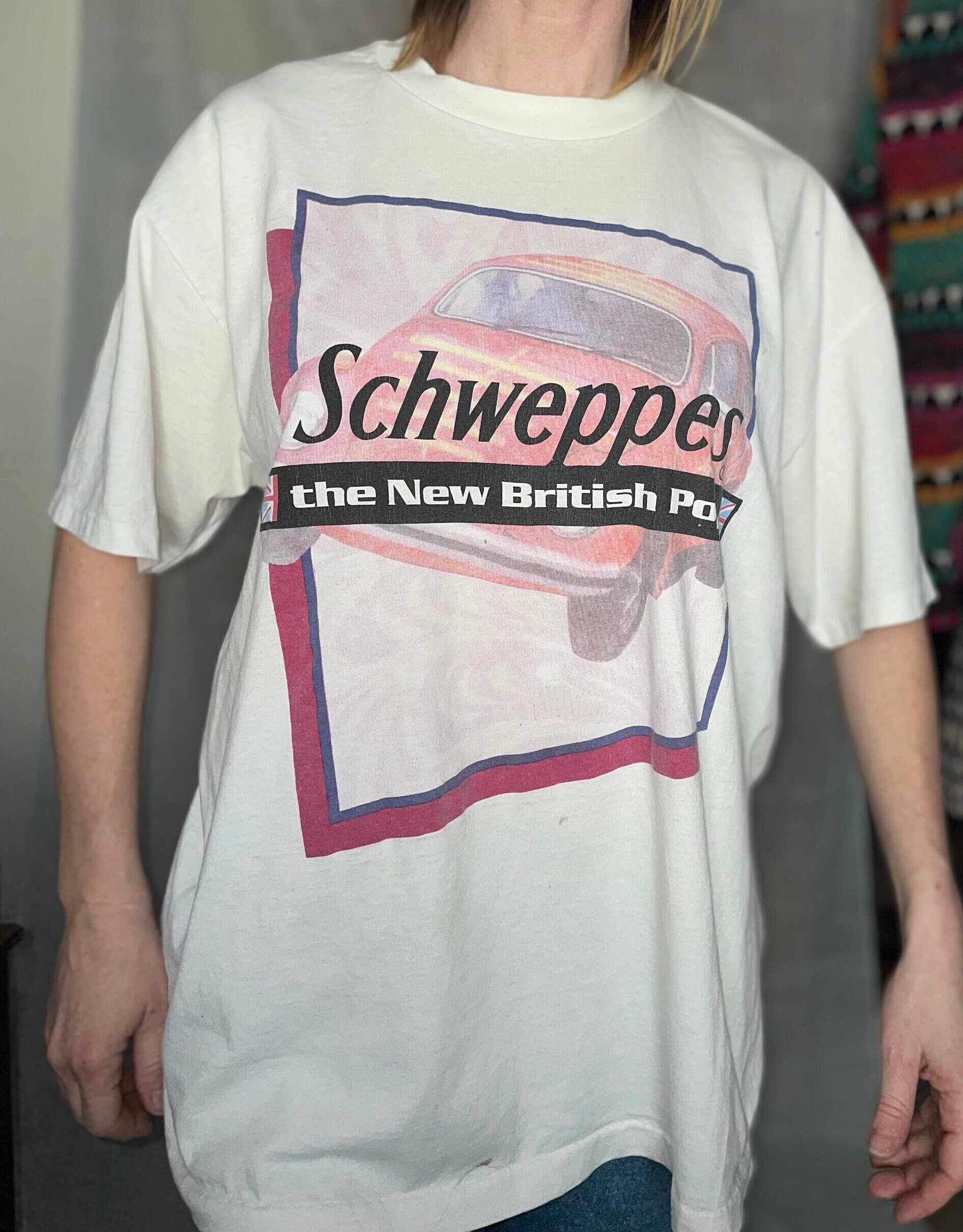 90s Schweppes シュウェップスコーラ プロモT ビンテージ Tシャツ