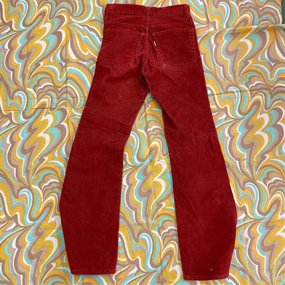 Vintage 60s 70's Levi’s corduroy pants white tab … - image 1