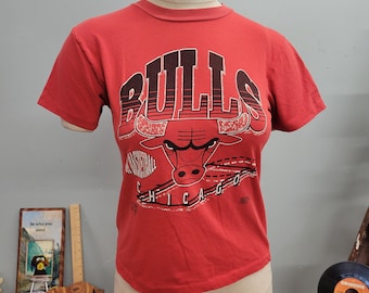 Vintage 90s Chicago Bulls T-Shirt: Michael Jordan USA Lineup
