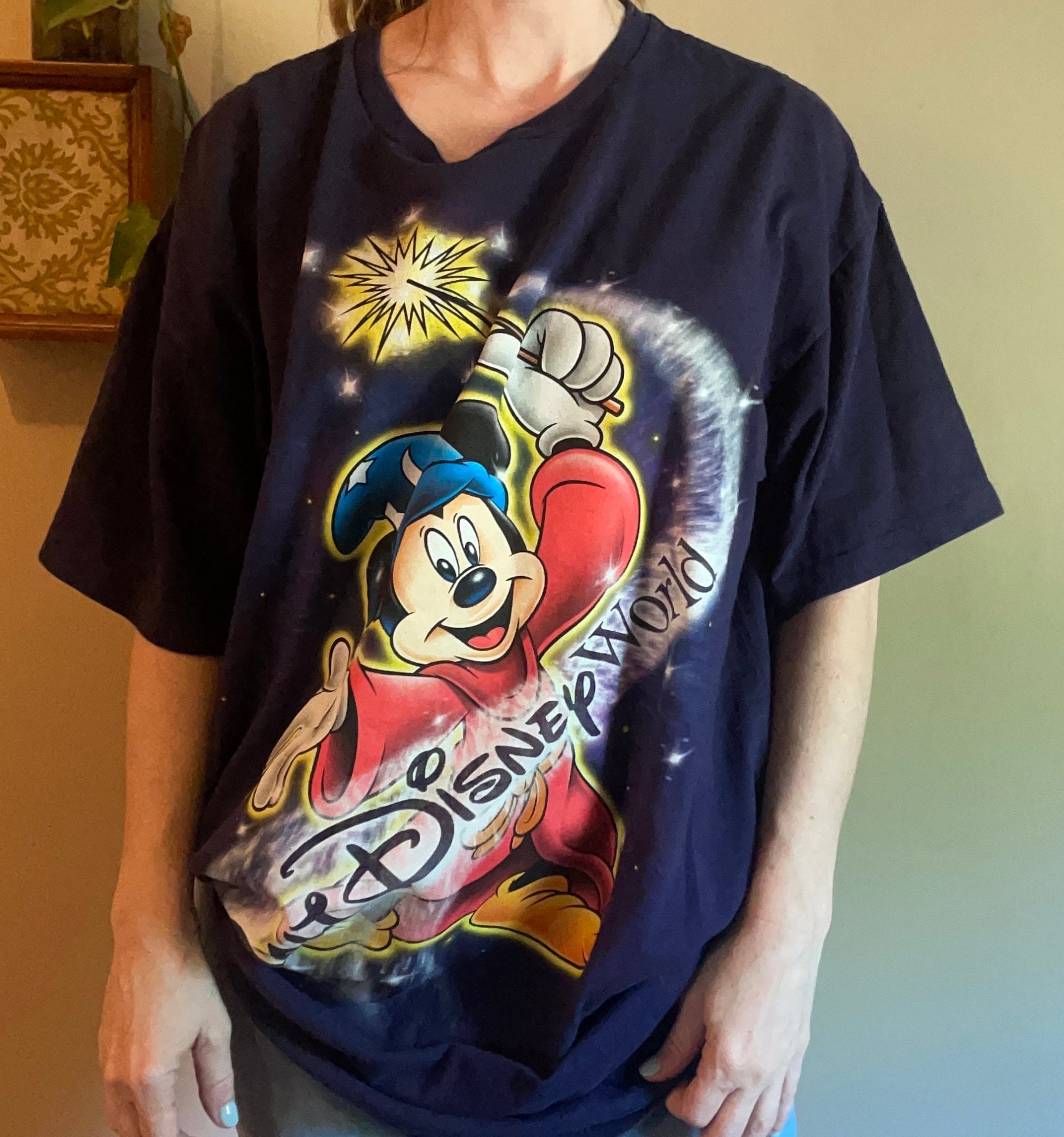Vtg 90s DISNEY FANTASIA WIZARD // Vintage Magic Kingdom Mickey