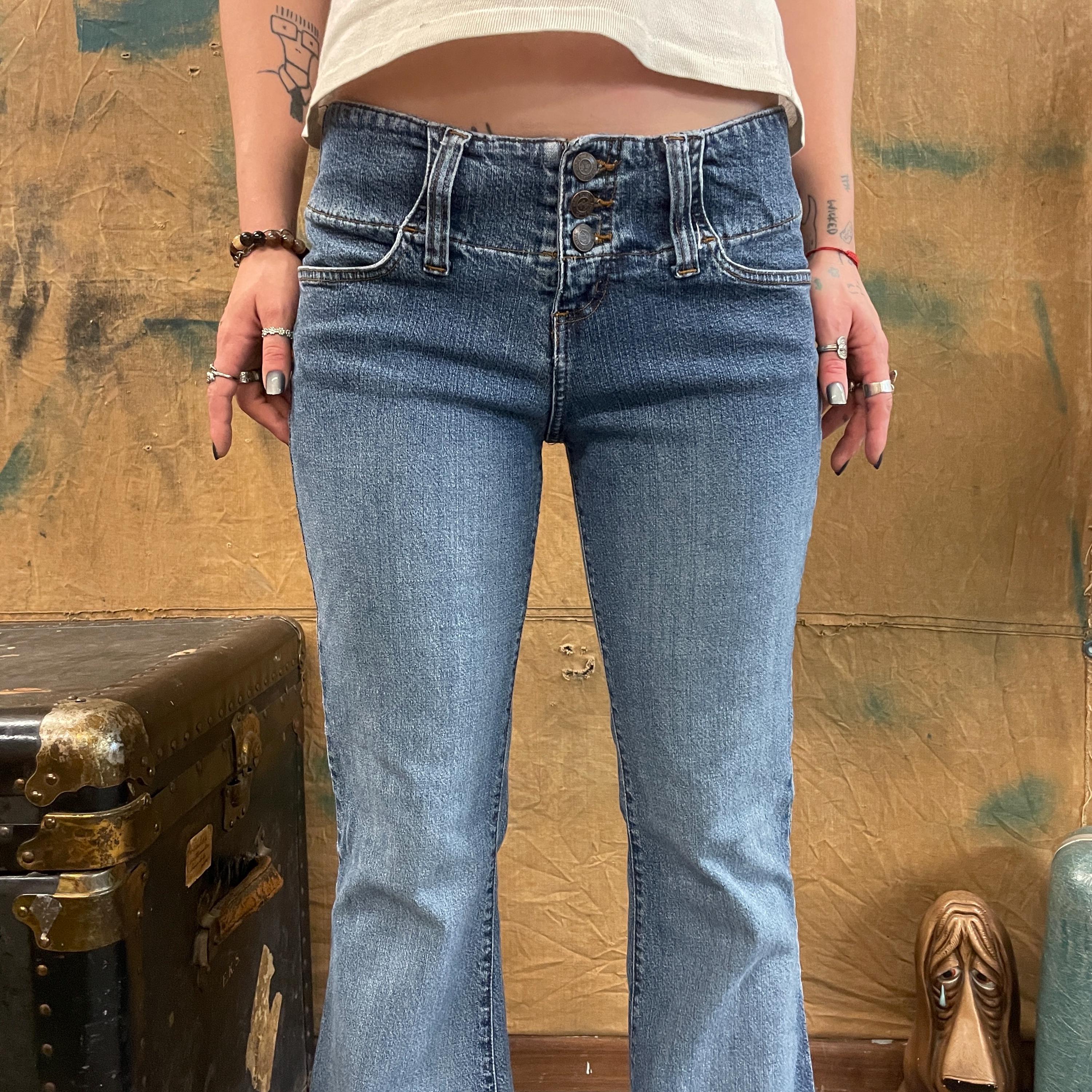 Vtg Y2K 2000s Low Rise Flare Jeans: Vintage Paris Blues Denim - Etsy