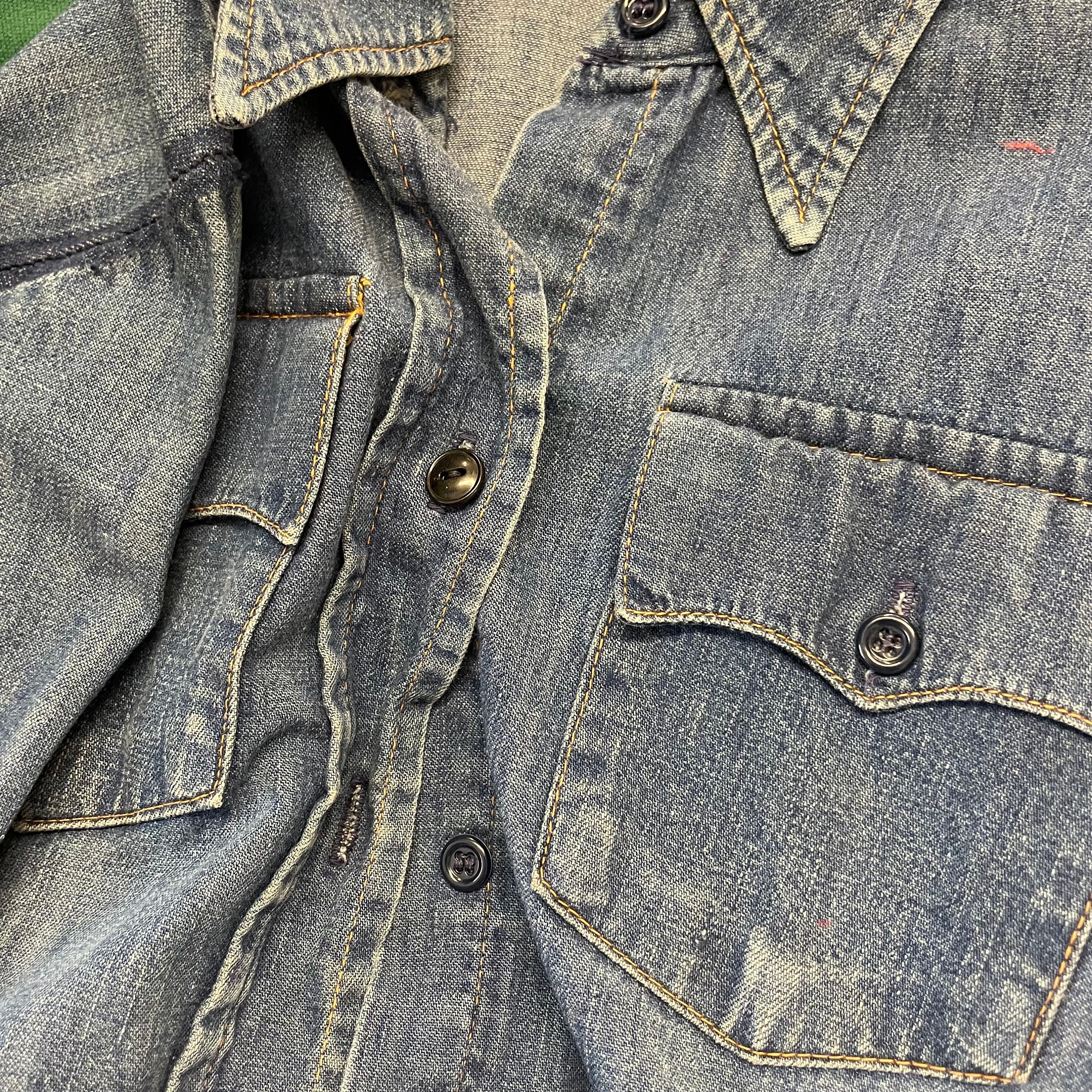 Vtg 70s LEVIS FOR Gals Jacket // Vintage Dark Chambray Nice