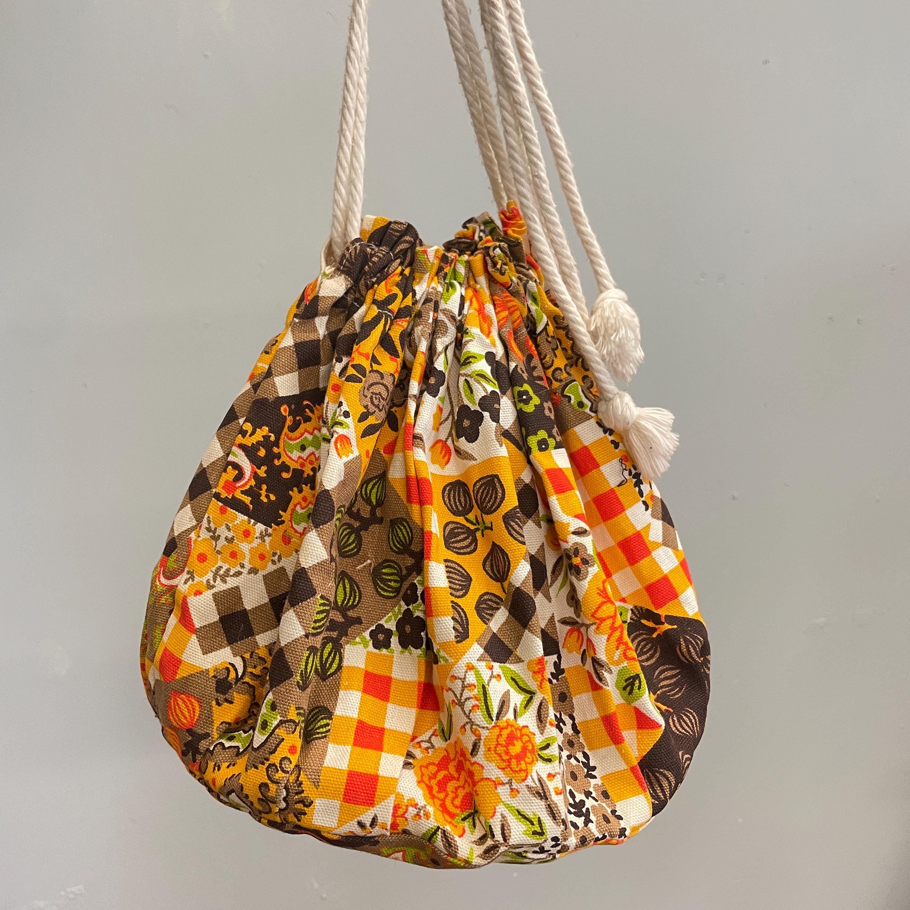 Special 70s vintage パッチワーク キルティング バッグ 70s Patchwork