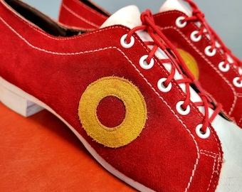 Vtg 60s MOD SUEDE SHOES, Viner Casuals size 9 Women’s Bowling Shoes