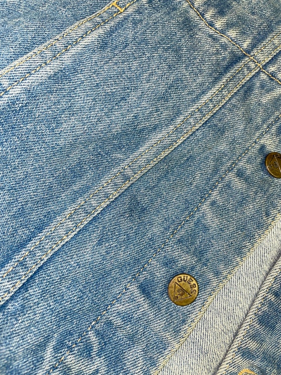 Vintage Guess 90s Nirvana Jacket // 90s Embroider… - image 6