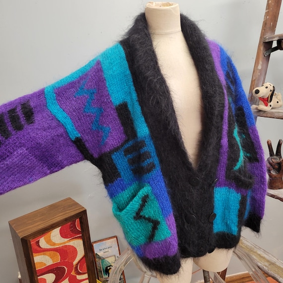 80s vintage mohair cardigan 長毛 モヘヤ グランジ 80s vintage mohair cardigan 長毛 モヘヤ グランジ Vintage