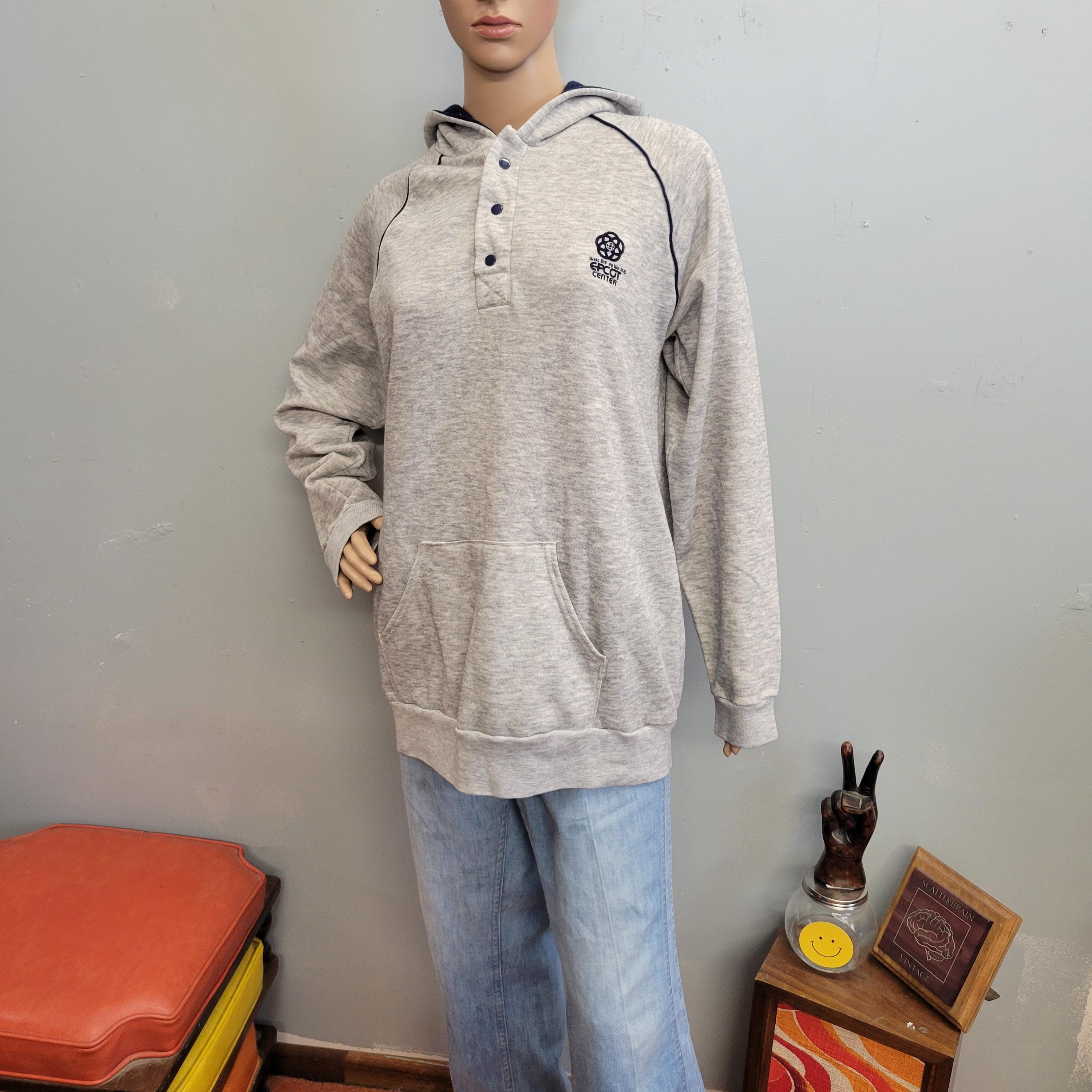 Vtg 70s EPCOT Center HOODIE : Vintage Disney World XL Hooded