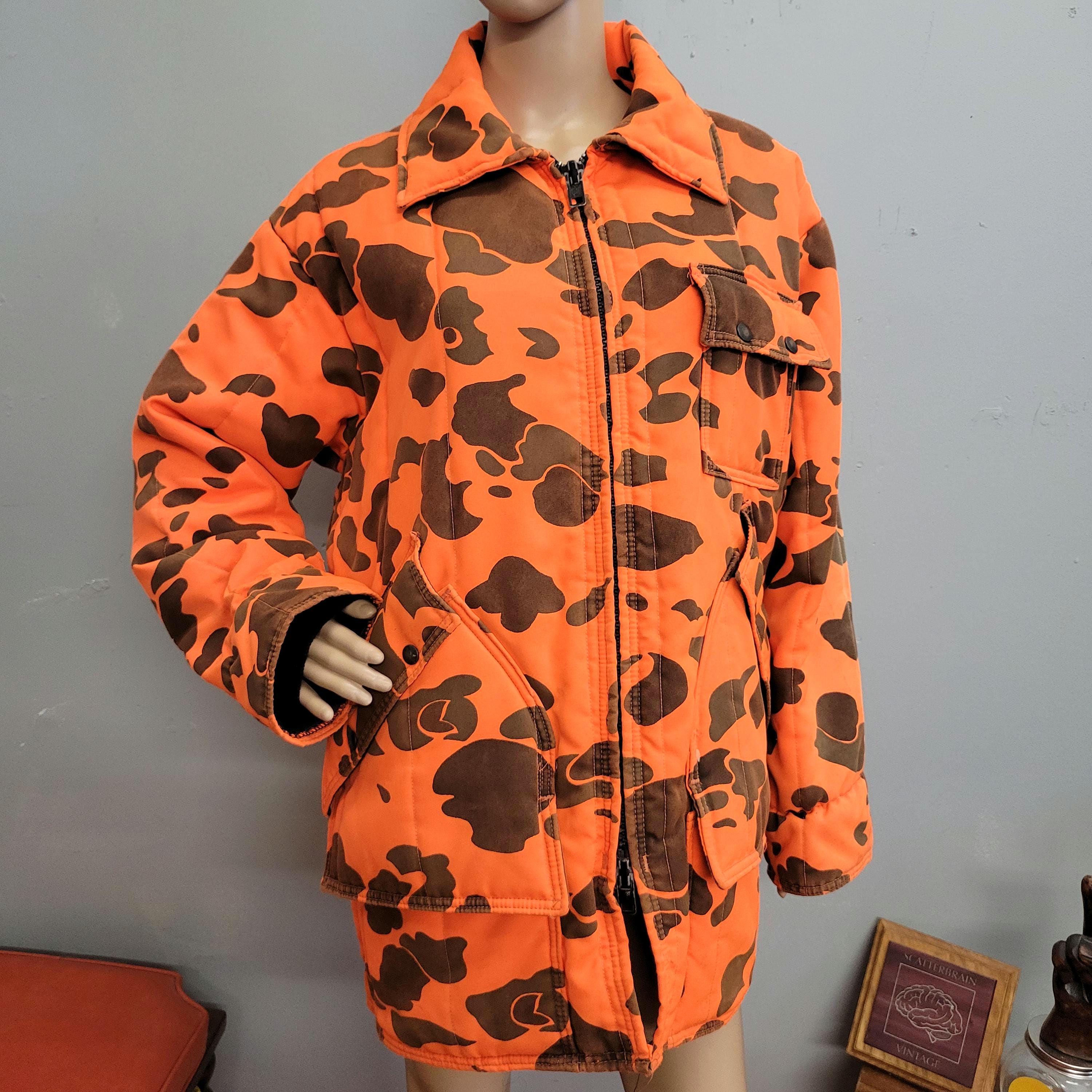 Vintage 80s Orange Camo Hunting Jacket: Chiller Killer, Made in