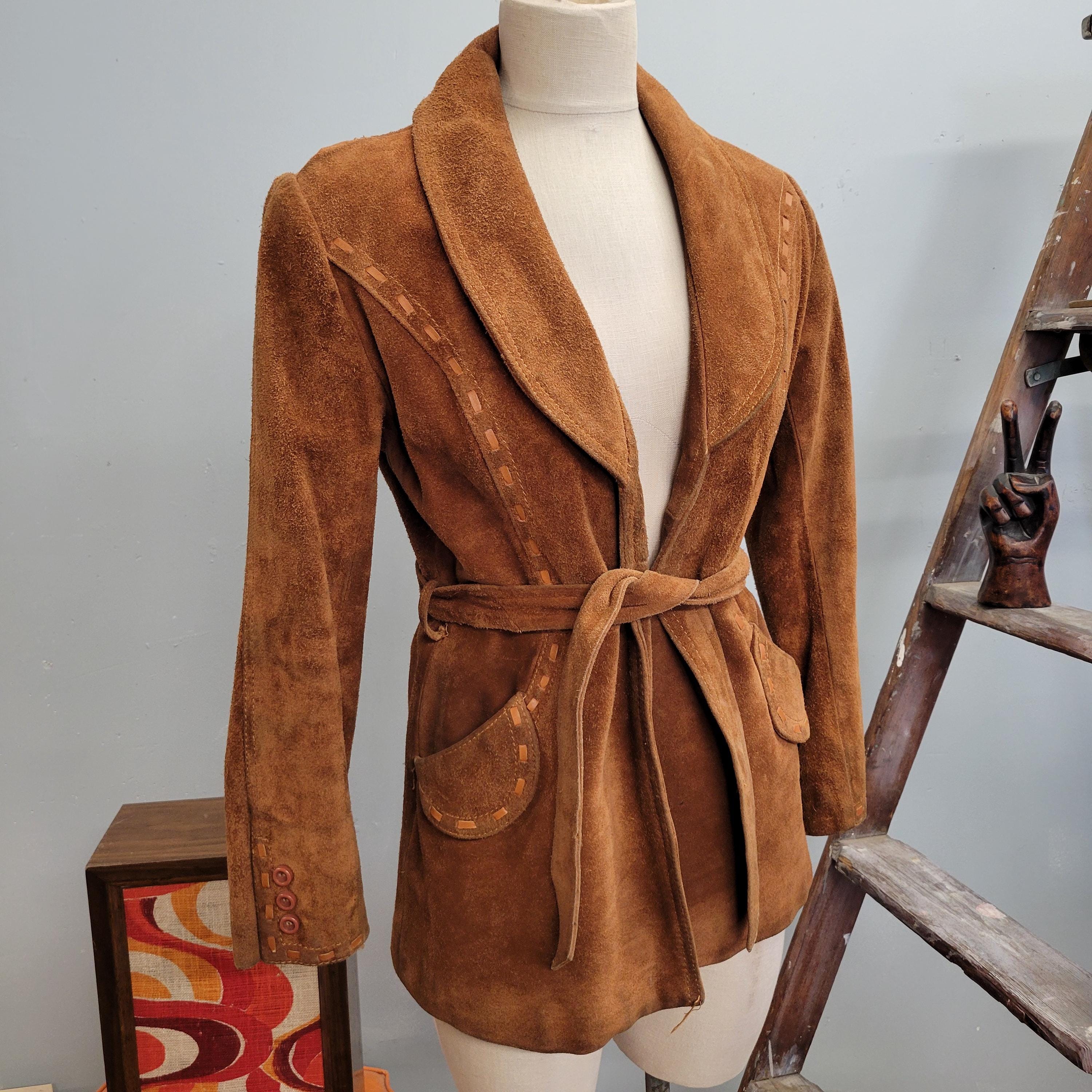 【70s】Euro Vintage Ethnic Suede Coat 70s】Euro Vintage Ethnic Suede Coat 70s】Euro Vintage Ethnic
