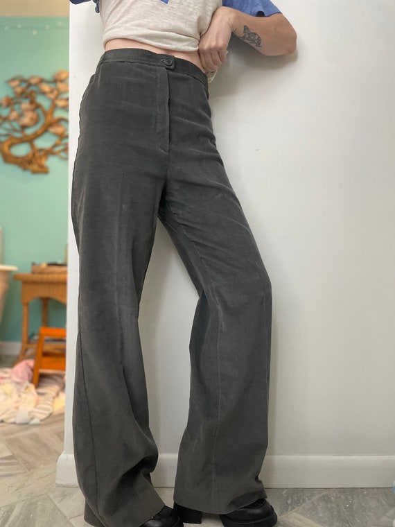 vtg 70s CORDUROY BELLBOTTOMS high waisted flare l… - image 1