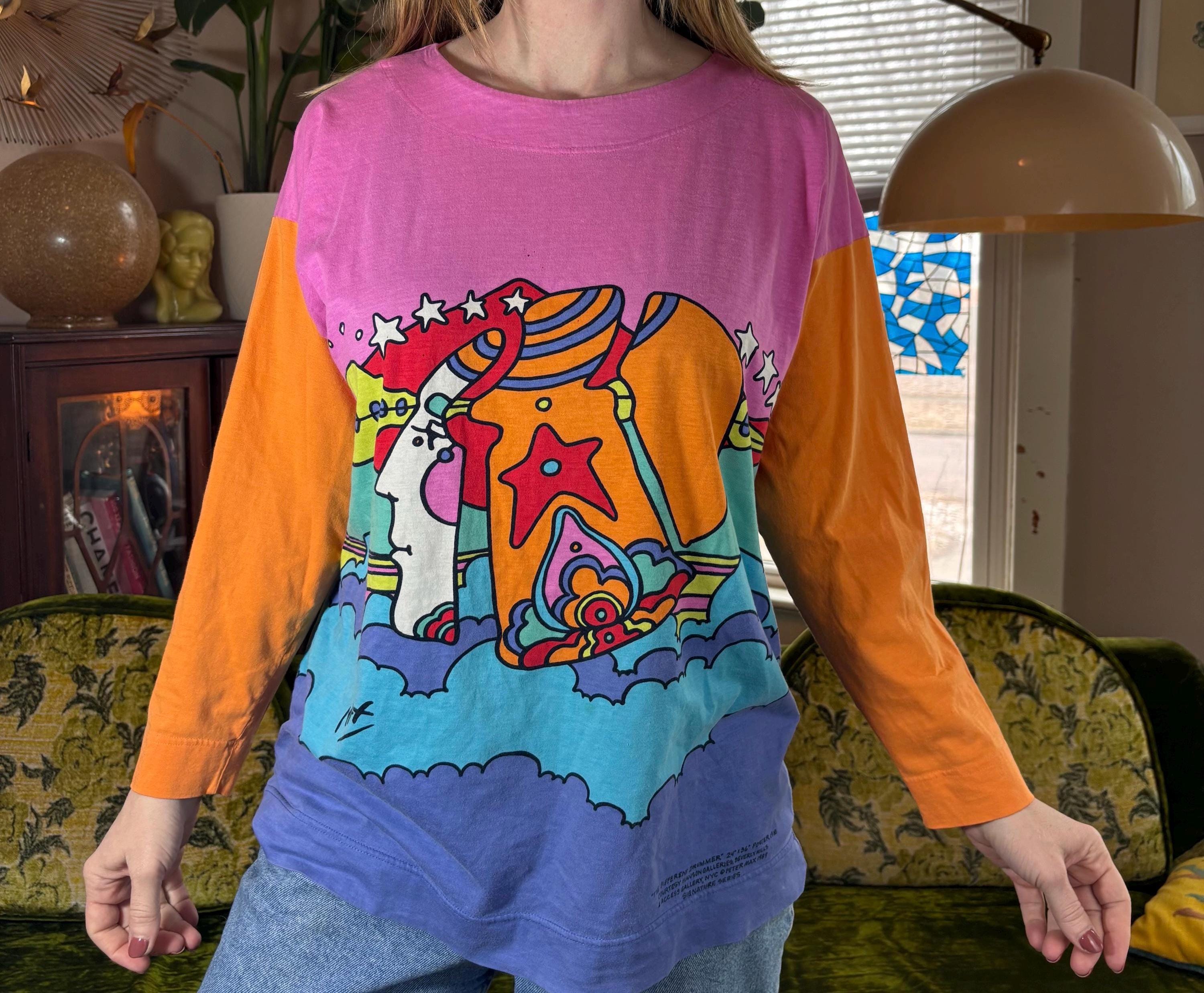 Vtg 80s PETER MAX SHIRT // Vintage Neo Max 1987 Psychedelic Vtg 80s PETER MAX SHIRT // Vintage Neo Max 1987 Psychedelic