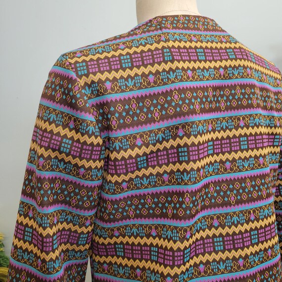vtg 70s Psychedelic Print Blazer: Vintage Abstrac… - image 2