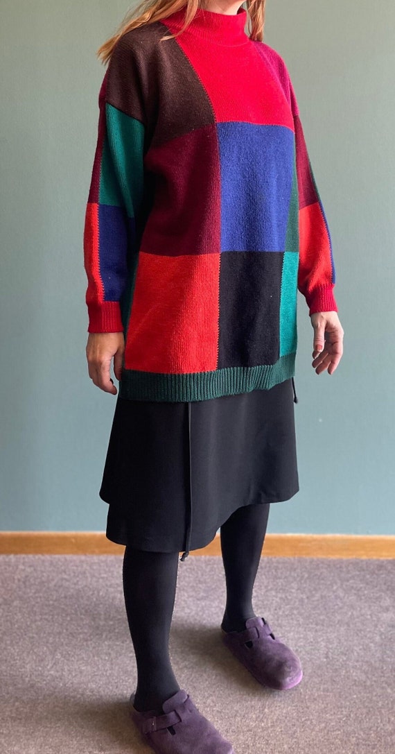 Vintage 90s The Limited Sweater / Color block Swea