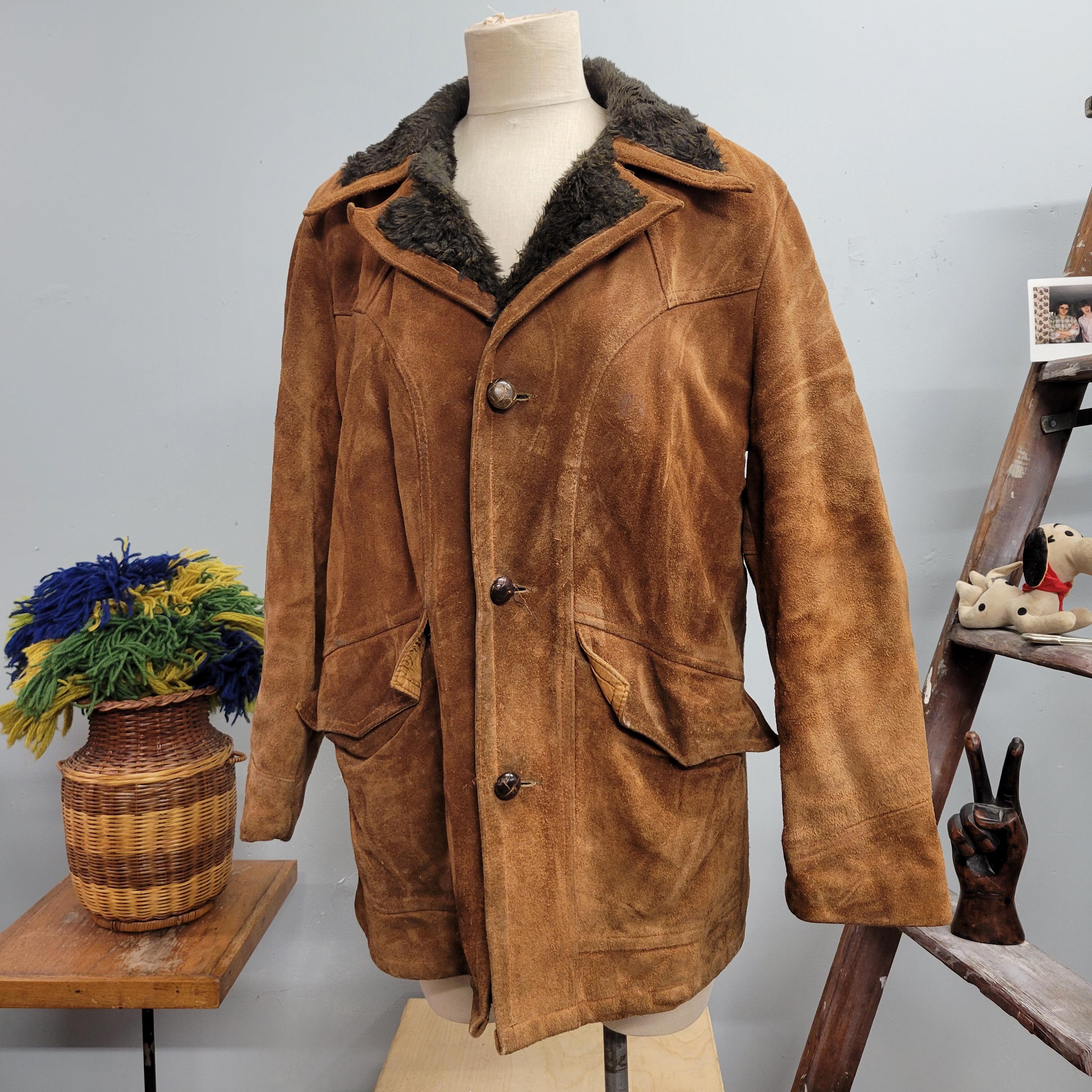 sears the Leather Shop スエード トラッカージャケット 古着 70～80年代 シアーズ Sears WESTERN WEAR スエードレザー