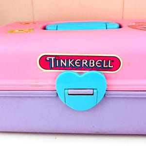 90er Jahre TINKERBELL Caboodle Aufbewahrungsbox