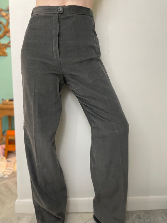 vtg 70s CORDUROY BELLBOTTOMS high waisted flare l… - image 5