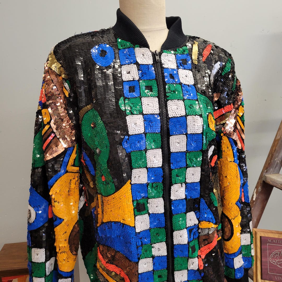 ジャケット・アウター 80s 90s \"mosaic USA\" wide linen jacket Vintage 80s Byblos Capriccio Linen Blazer Women's Medium