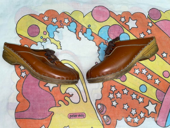 SALE! Vintage Batad Toffeln Wooden Clogs // Hippi… - image 1