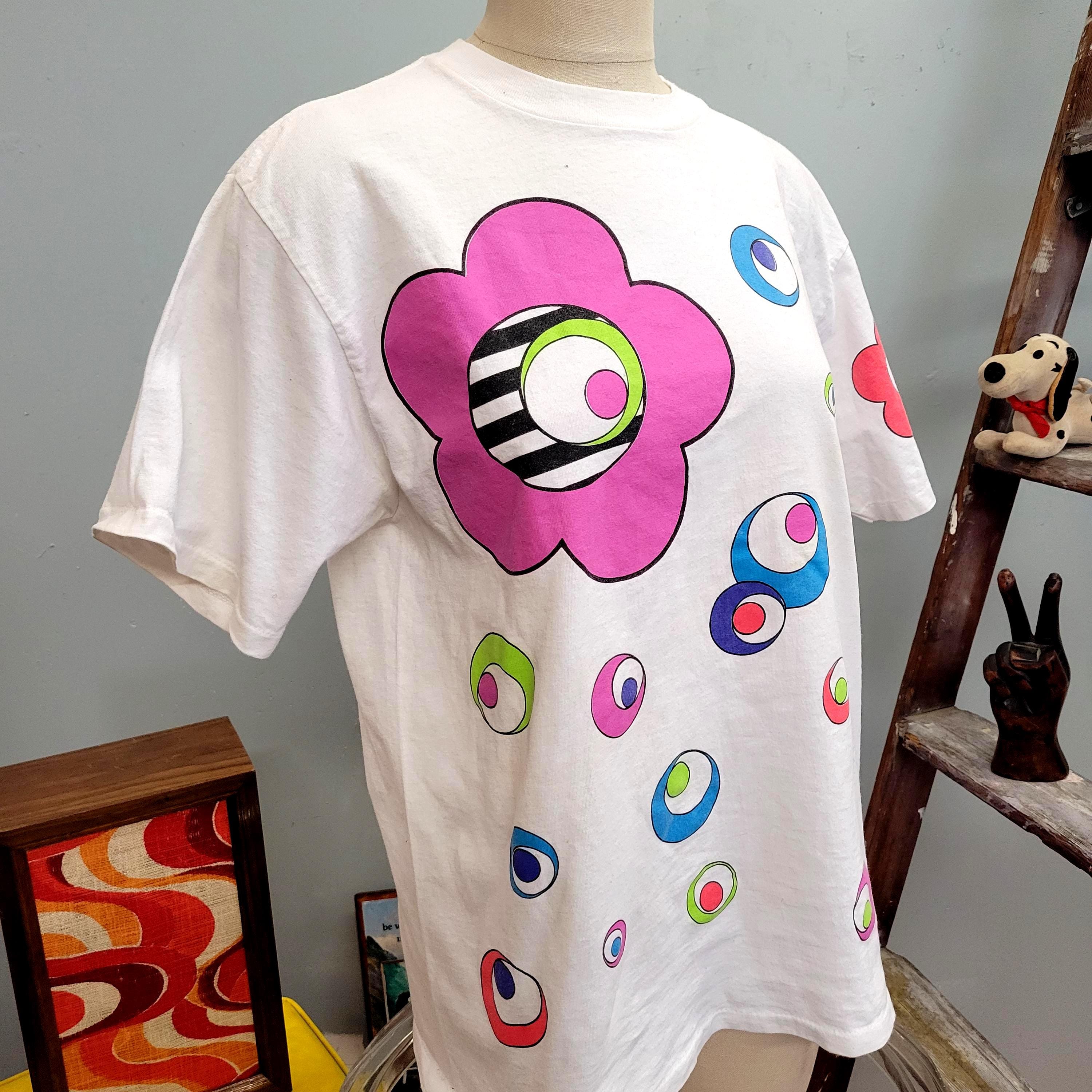 Vtg 90s EYEBALL Graphic Tee: Vintage LARGE Bonnie August Brand