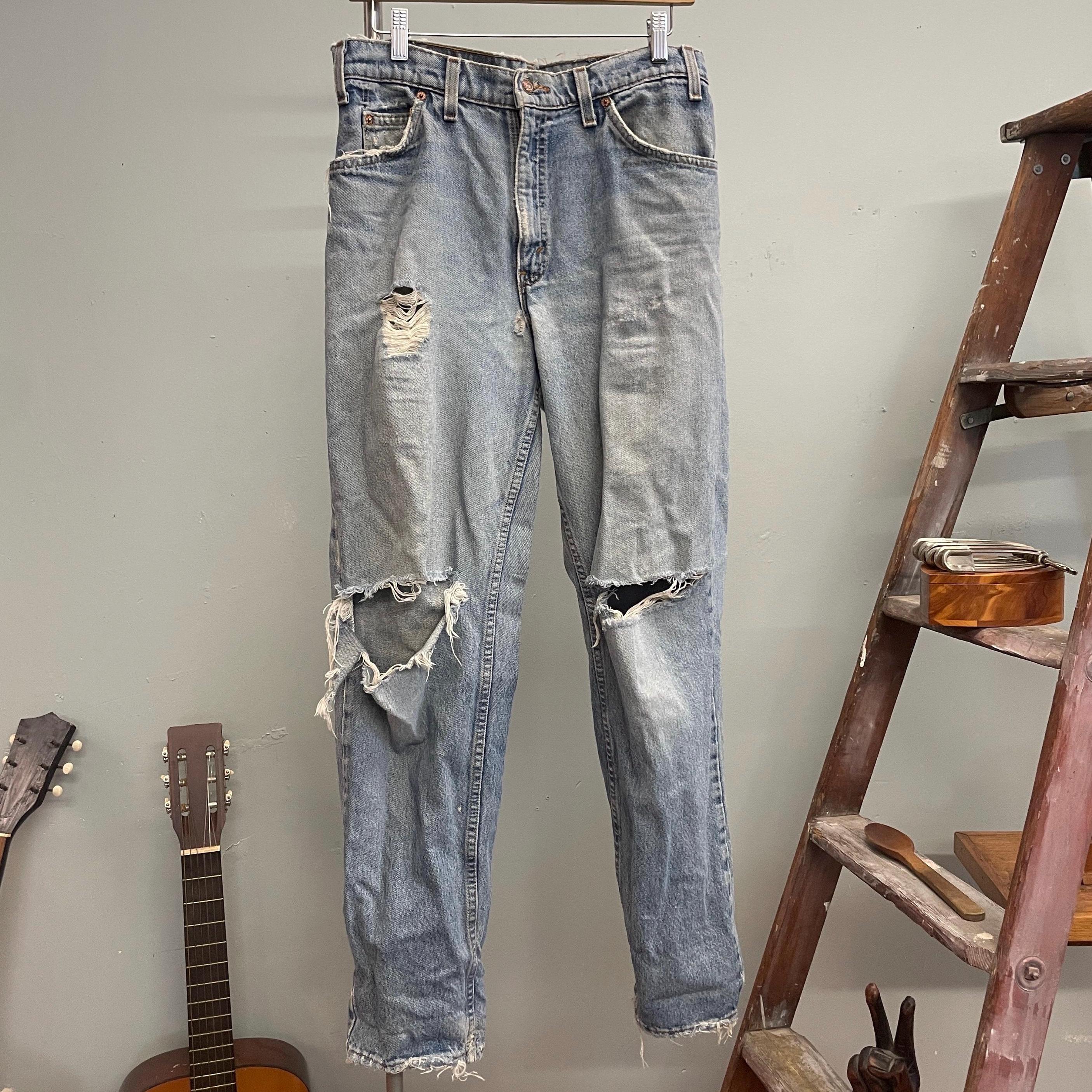Distressed levis Etsy Italia