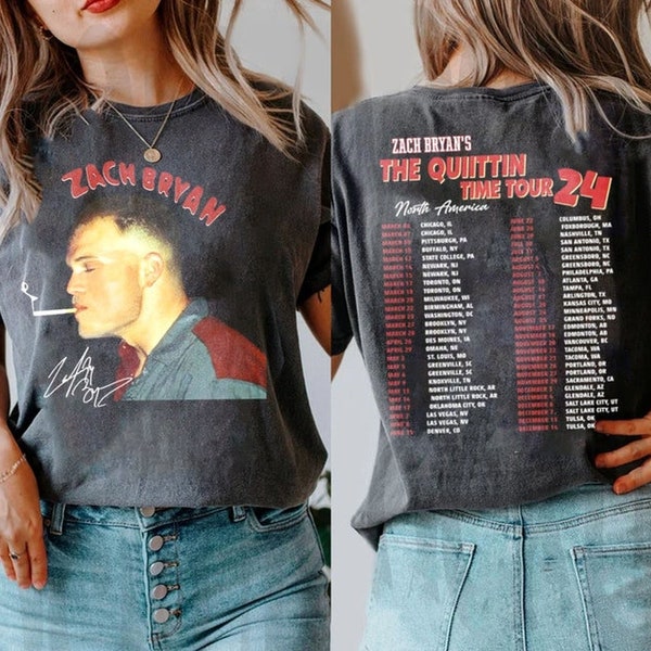 Vintage Zach Bryan The Quittin Time Tour 2024 Shirt, The Quittin Time Tour Retro Shirt, Country Music Tanktop, Who Grows Flowers Croptop