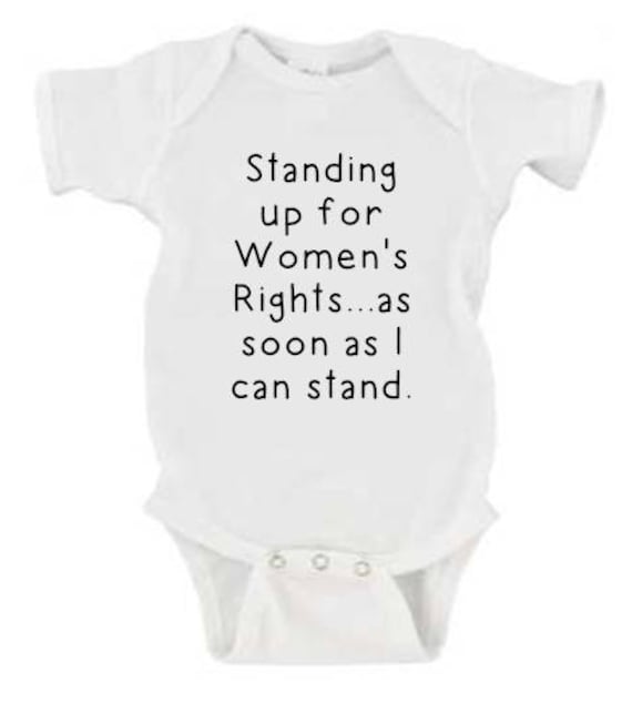 TooLoud Nevertheless She Persisted Womens Rights Baby Romper Bodysuit