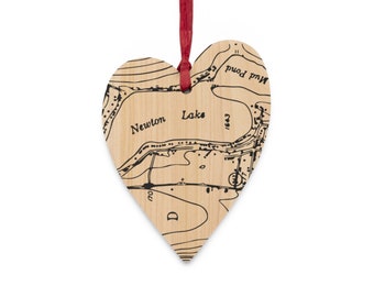 Wooden Map Ornament