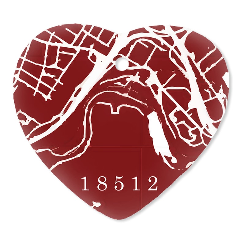 Dunmore Pa Zip Code Map Porcelain Ornament Etsy