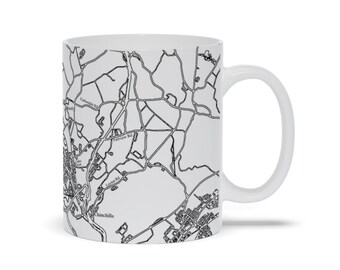 The Abingtons Pa Map Mug