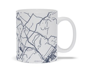 Lakeland Area Map Mug Scott Twp Mayfield Jermyn Greenfield