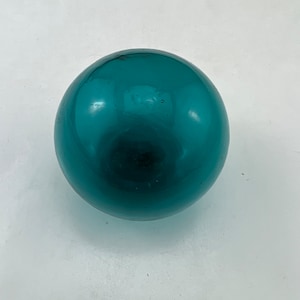 1 Piece Turquoise Decorative Reproduction Blown Glass Float Fishing Buoy Ball 3&quot;