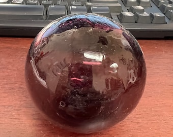 Purple Decorative Reproduction Blown Glass Float Fishing Buoy Ball 3"