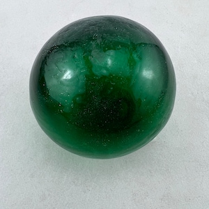 Green Decorative Reproduction Blown Glass Float Fishing Buoy Ball 3&quot;