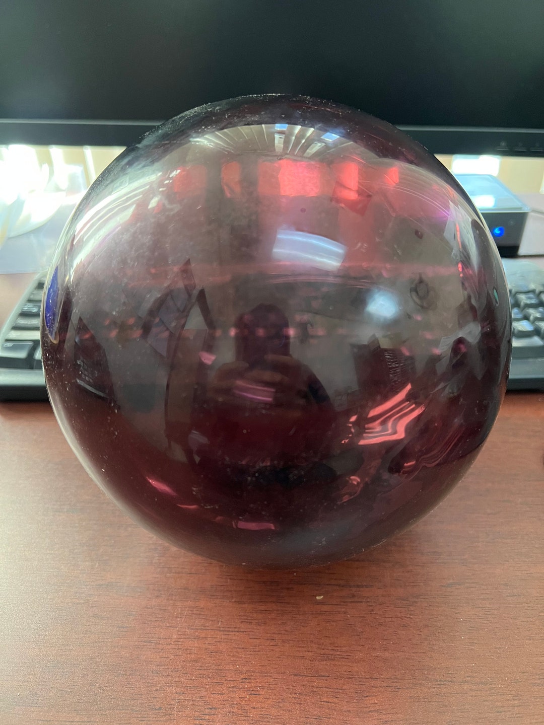 Purple Decorative Reproduction Blown Glass Float Fishing Buoy Ball 8