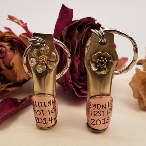 First Buck Doe Deer Hunting Custom Bullet Shell Casing Personalized Keychain - 243 Spent Shell Casing - Hand Stamped Name/Year Deer Hunt