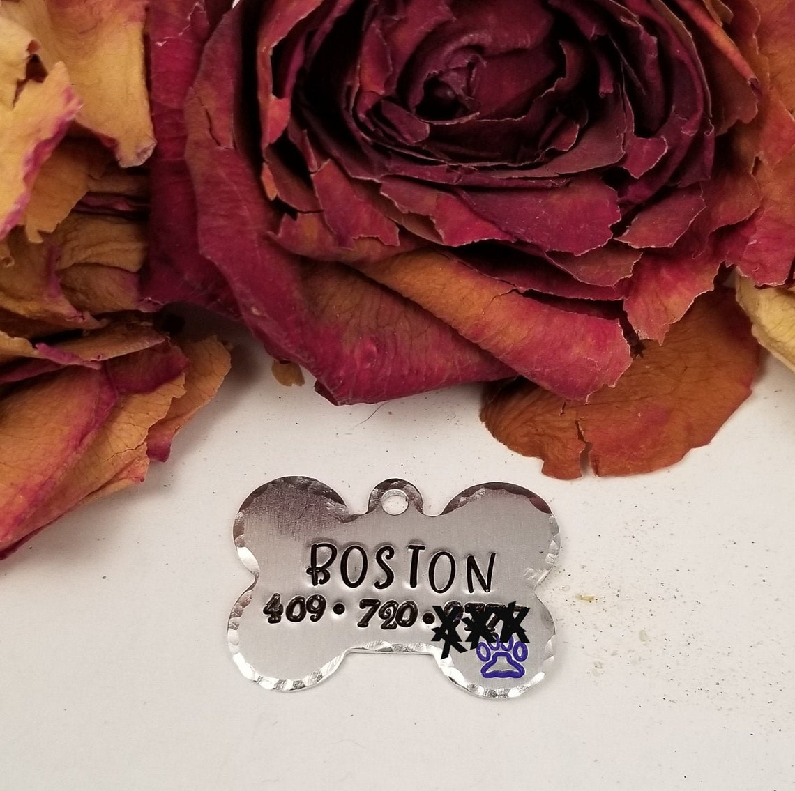 Dog Cat Name Tag Pet ID Tag Dog Cat Animal Collar Name Tag Etsy