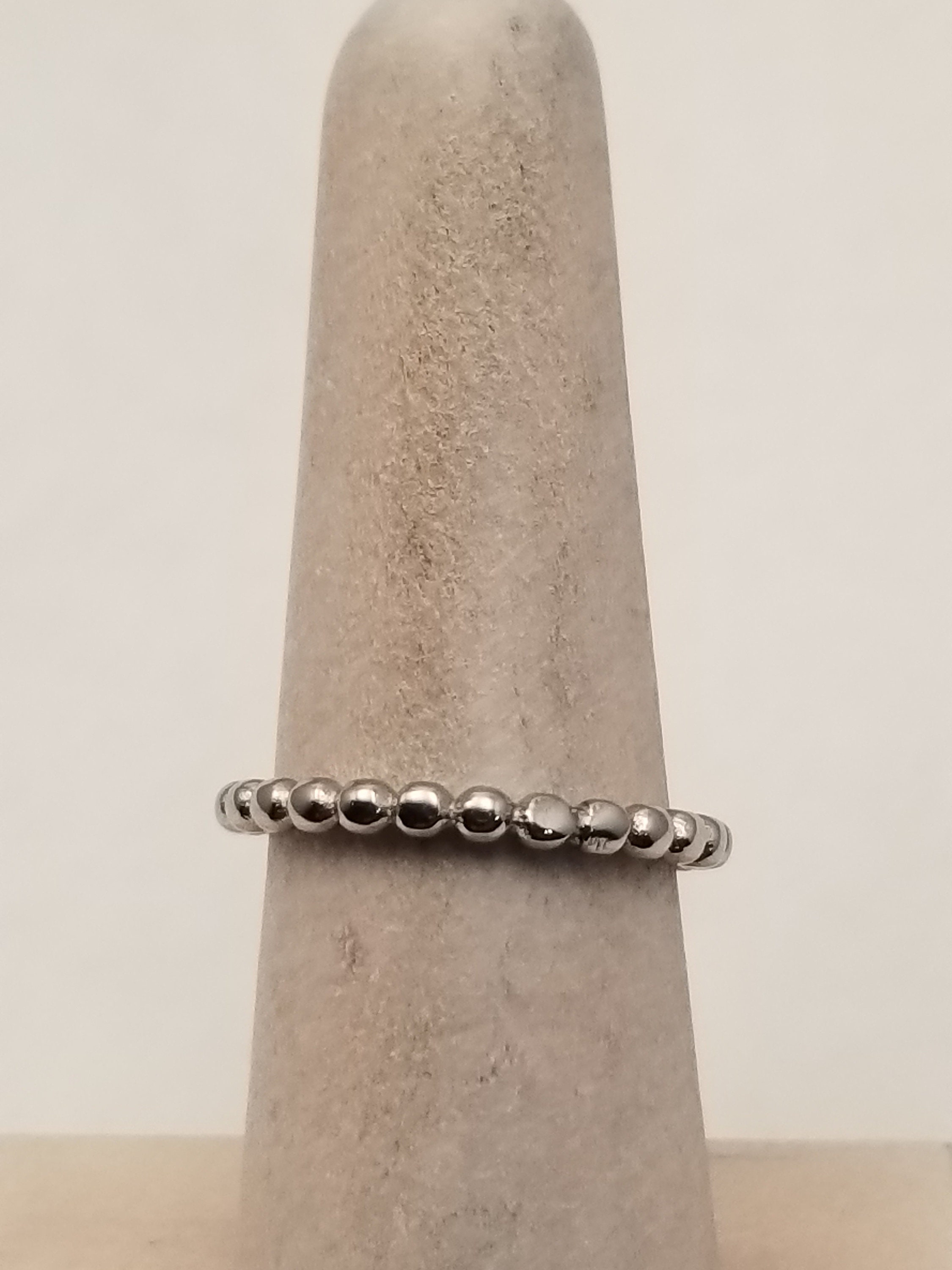 Ring Stack Spacer Beaded Stacking Spacer Band Ring, Stackable Beaded Wedding Engagement ...