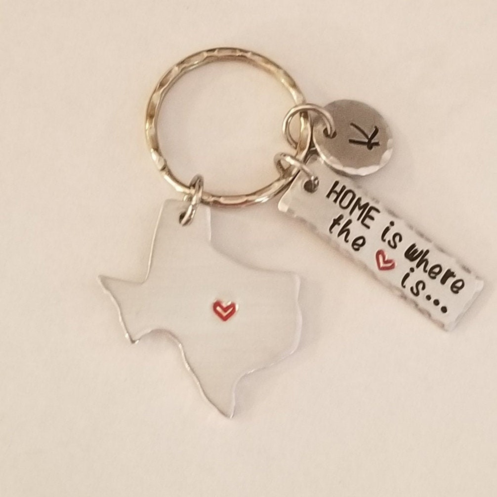 Home Is Where The Heart Is Key Chain State of Texas KeyChain Etsy