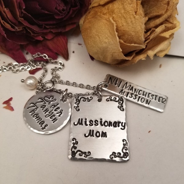 Personalized Missionary Mom Necklace-Mission Calling-LDS-Elder-Sister-Baptist Missionary-Methodist Missionary