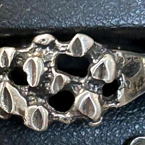 Sterling Silver Nugget Signed Ring