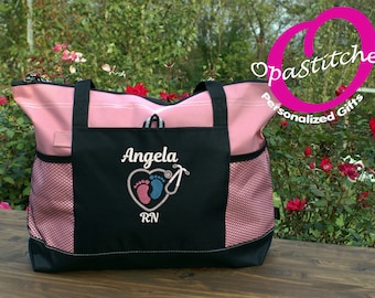 Personalized Embroidered Tote Bag for OB-GYN Nurses – Ideal Obstetrics Gift, Graduation, and Staff Appreciation, Unique Graduation Present